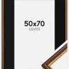 Ramme Horndal Brun 50x70 cm - Passepartout Sort 33x56 cm