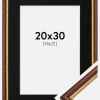 Ramme Horndal Brun 20x30 cm - Passepartout Sort 15x22 cm
