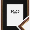 Ramme Horndal Brun 20x25 cm - Passepartout Sort 14x18 cm