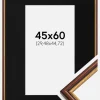Ramme Horndal Brun 45x60 cm - Passepartout Sort 12x18 inches