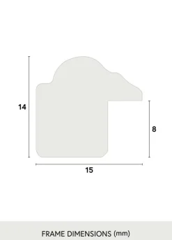 Ramme Horndal Brun 13x18 cm - Passepartout Hvid 9x13 cm