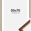 Ramme Horndal Brun 50x70 cm - Passepartout Hvid 42x59,4 cm (A2)
