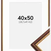 Ramme Horndal Brun 40x50 cm - Passepartout Hvid 29,7x42 cm (A3)