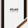 Ramme Horndal Brun 40x60 cm - Passepartout Sort 32,9x48,3 cm (A3+)