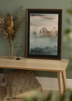 Ramme Horndal Brun 50x60 cm - Passepartout Sort 14x18 inches