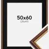 Ramme Horndal Brun 50x60 cm - Passepartout Sort 40x50 cm