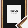 Ramme Horndal Brun 15x20 cm - Passepartout Sort 4x5 inches