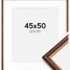 Ramme Horndal Brun 45x50 cm - Passepartout Hvid 34x40 cm