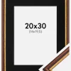 Ramme Horndal Brun 20x30 cm - Passepartout Sort 15x21 cm (A5)