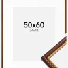 Ramme Horndal Brun 50x60 cm - Passepartout Hvid 35x45 cm