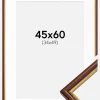 Ramme Horndal Brun 45x60 cm - Passepartout Hvid 35x50 cm