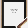 Ramme Horndal Brun 35x50 cm - Passepartout Sort 30x35 cm