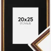Ramme Horndal Brun 20x25 cm - Passepartout Sort 5x7 inches