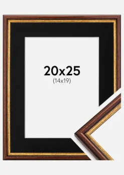 Ramme Horndal Brun 20x25 cm - Passepartout Sort 15x20 cm