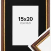 Ramme Horndal Brun 15x20 cm - Passepartout Sort 4x6 inches