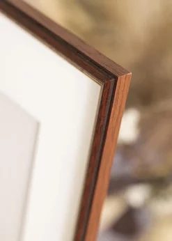 Ramme Horndal Brun 45x45 cm - Passepartout Hvid 34x34 cm