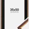 Ramme Horndal Brun 35x50 cm - Passepartout Sort 11x17 inches