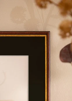 Ramme Horndal Brun 13x18 cm - Passepartout Sort 9x12 cm
