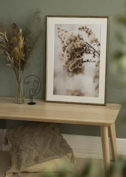 Ramme Horndal Guld 50x60 cm - Passepartout Hvid 15x20 inches