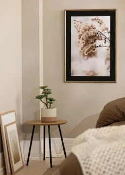 Ramme Horndal Guld 45x60 cm - Passepartout Sort 30x45 cm