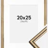 Ramme Horndal Guld 20x25 cm - Passepartout Hvid 15x20 cm