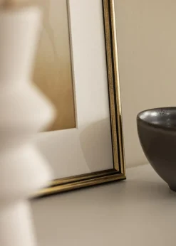 Ramme Horndal Guld 30x40 cm - Passepartout Hvid 18x27 cm