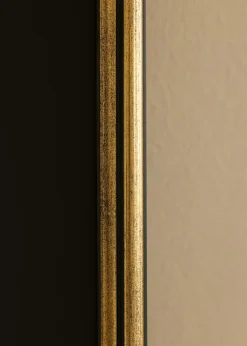 Ramme Horndal Guld 40x50 cm - Passepartout Sort 27,5x37 cm