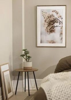 Ramme Horndal Guld 40x50 cm - Passepartout Hvid 27,5x37 cm