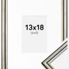 Ramme Horndal Sølv 13x18 cm - Passepartout Hvid 7x10 cm