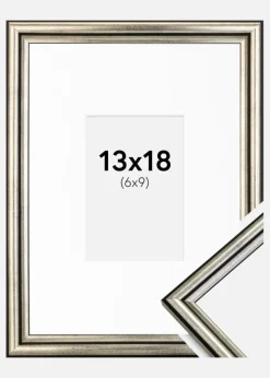 Ramme Horndal Sølv 13x18 cm - Passepartout Hvid 7x10 cm