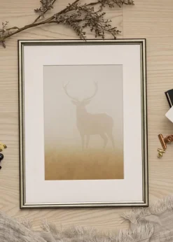 Ramme Horndal Sølv 40x60 cm - Passepartout Hvid 32,9x48,3 cm (A3+)