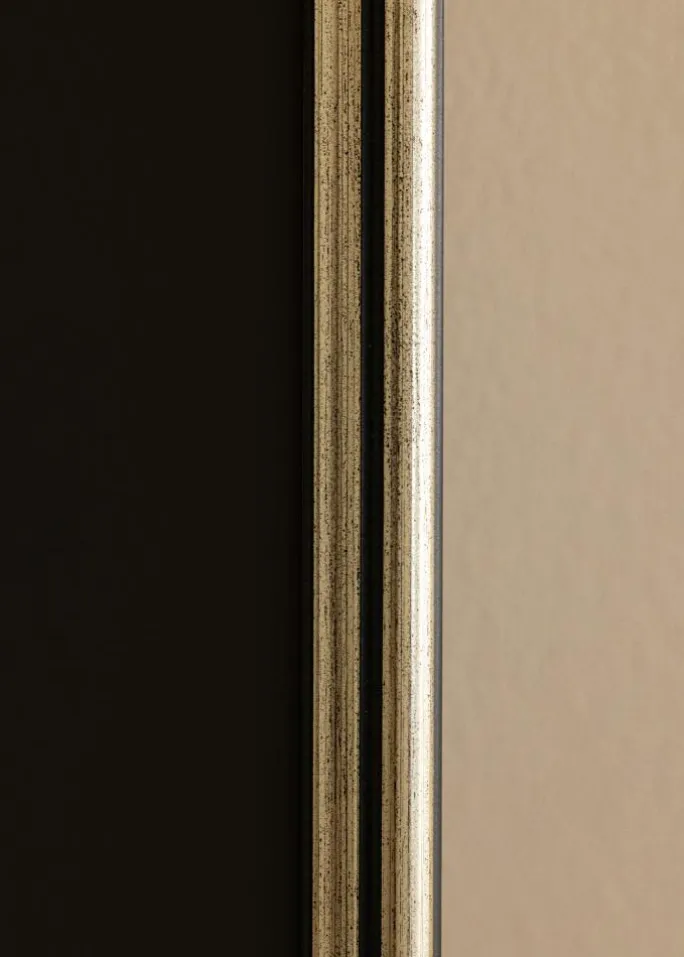 Ramme Horndal Sølv 20x25 cm - Passepartout Sort 5x7 inches