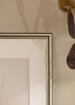 Ramme Horndal Sølv 24x30 cm - Passepartout Hvid 6x8 inches