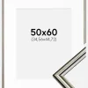 Ramme Horndal Sølv 50x60 cm - Passepartout Hvid 14x18 inches
