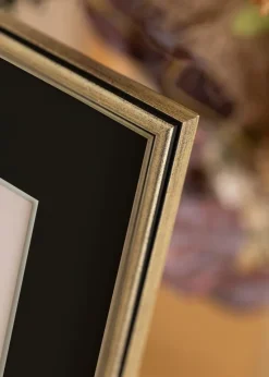 Ramme Horndal Sølv 13x18 cm - Passepartout Sort 7x10 cm