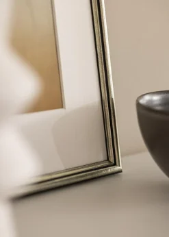 Ramme Horndal Sølv 18x18 cm - Passepartout Hvid 12x12 cm