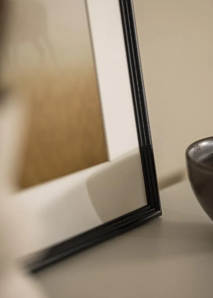 Ramme Horndal Sort 35x50 cm - Passepartout Hvid 25x35 cm