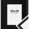 Ramme Horndal Sort 20x25 cm - Passepartout Sort 5x7 inches