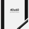 Ramme Horndal Sort 40x60 cm - Passepartout Sort 32,9x48,3 cm (A3+)