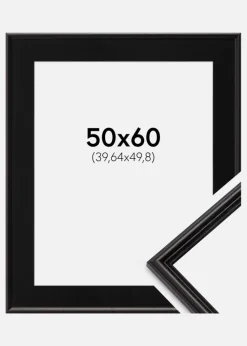 Ramme Horndal Sort 50x60 cm - Passepartout Sort 16x20 inches