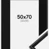 Ramme Horndal Sort 50x70 cm - Passepartout Sort 33x56 cm