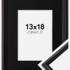 Ramme Horndal Sort 13x18 cm - Passepartout Sort 3,5x5 inches