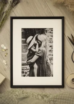 Ramme Horndal Sort 24x30 cm - Passepartout Hvid 6x8 inches