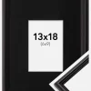 Ramme Horndal Sort 13x18 cm - Passepartout Sort 7x10 cm