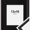 Ramme Horndal Sort 13x18 cm - Passepartout Sort 10x12 cm