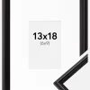 Ramme Horndal Sort 13x18 cm - Passepartout Hvid 7x10 cm