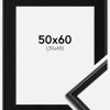 Ramme Horndal Sort 50x60 cm - Passepartout Sort 40x50 cm