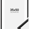 Ramme Horndal Sort 35x50 cm - Passepartout Hvid 11x17 inches