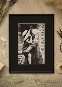 Ramme Horndal Sort 45x60 cm - Passepartout Sort 30x45 cm