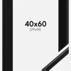 Ramme Horndal Sort 40x60 cm - Passepartout Sort 30x50 cm